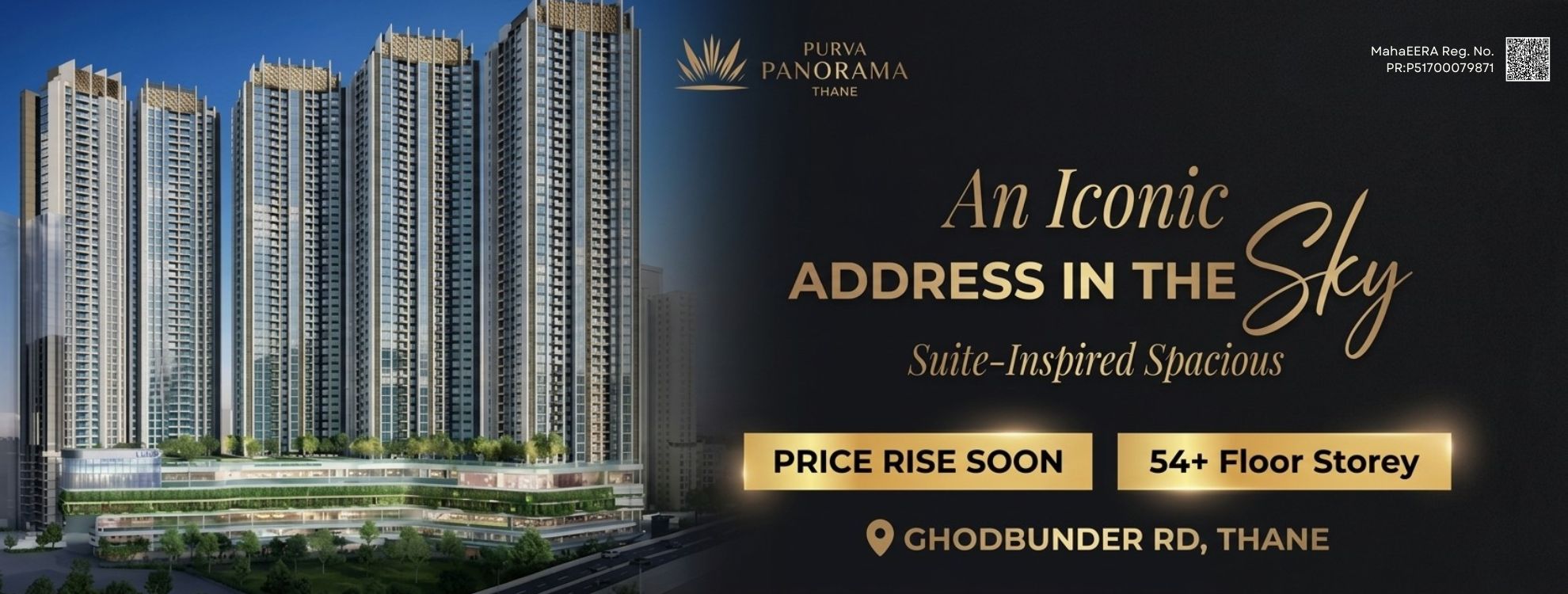 Purva Panorama Thane West | Luxury 2 & 3 BHK Flats